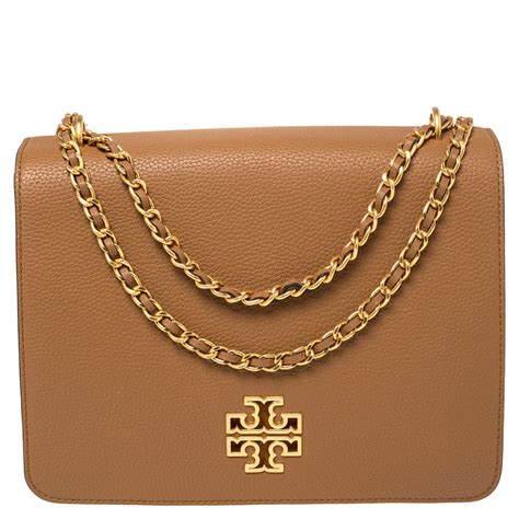 tory burch brown shoulder bag.